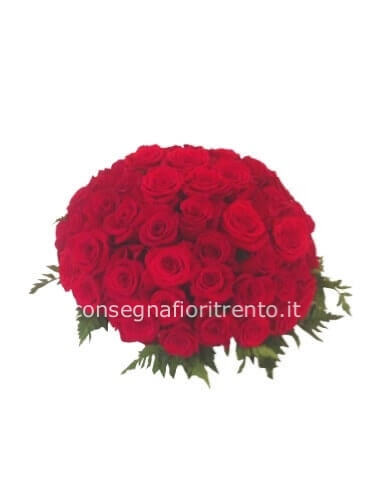bouquet  con 27 rose rosse